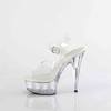 Pleaser - DELIGHT608VL Sandale à bride à la cheville - Transparent Product image